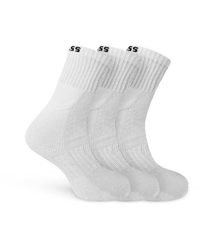 BOSS Quarter Sock - White