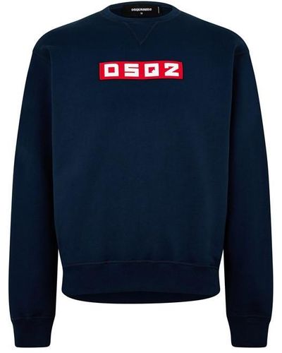 DSquared² Dsq Sweatshirt Sn44 - Blue