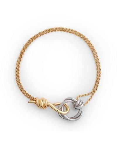 Bottega Veneta Knot Bracelet - Metallic