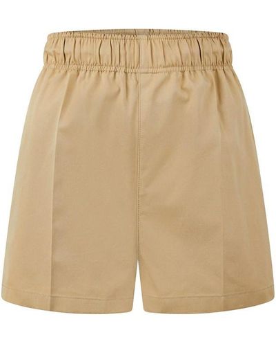 Prada Popeline Shorts - Natural