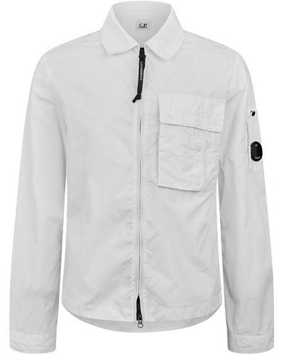C.P. Company Cp Nylon Zip Shirt Sn99 - Grey