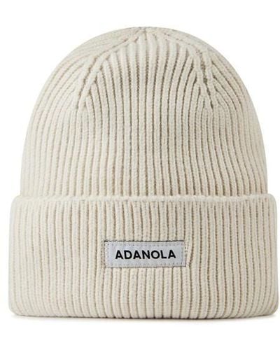 ADANOLA Knit Beanie - Natural
