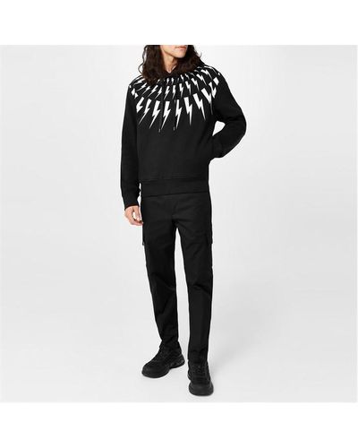 Neil Barrett Thunderbolt Hoodie - Black