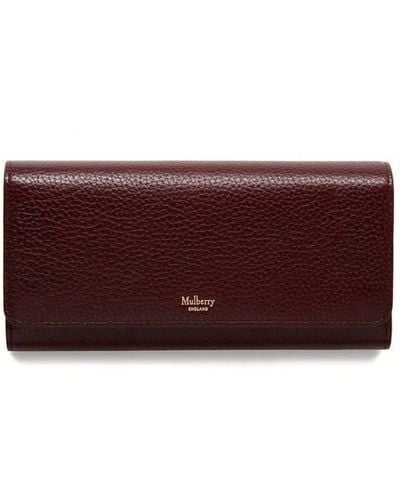 Mulberry Continental Wallet - Red