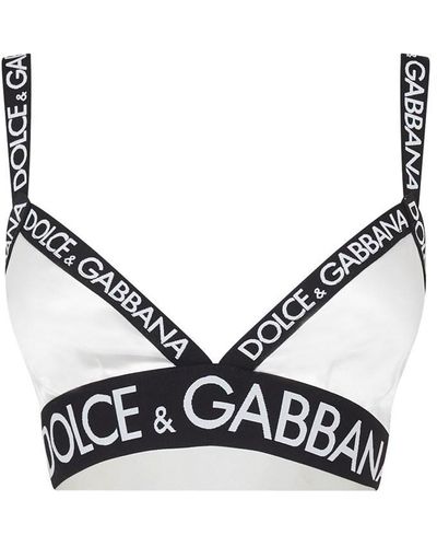 Dolce & Gabbana Dg Satin Tape Bra Ld05 - Blue