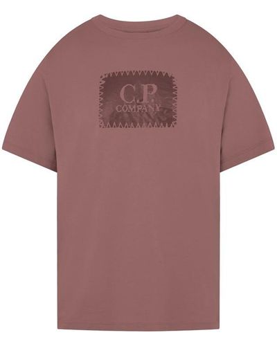 C.P. Company Block Logo T-shirt - Purple