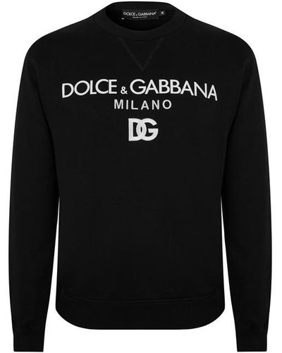 Dolce & Gabbana Dg Ess Logo Sweat Sn44 - Black
