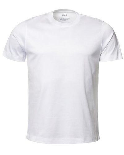 Eton Classic Knitted Jersey T-shirt - White