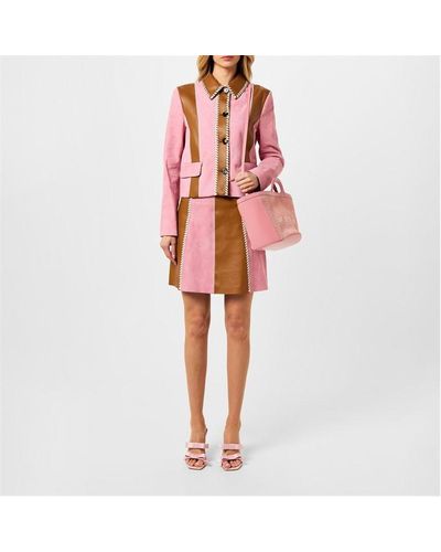 Marni Suede Jacket - Pink