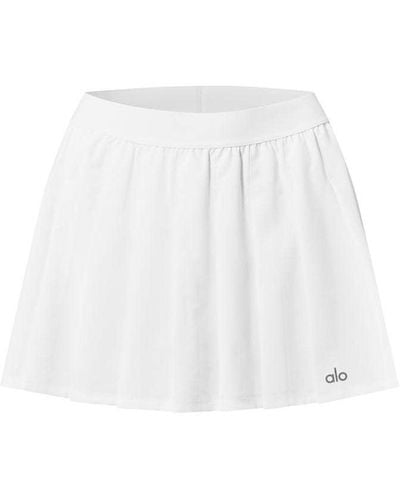 Alo Yoga Varsity Tennis Skirt - White