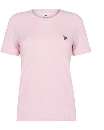 PS by Paul Smith Zebra Short Sleeve T Shirt - Pink