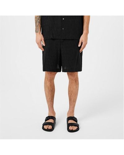 Valentino Toile Iconographe Silk Shorts - Black