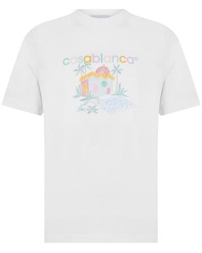 Casablancabrand Graphic Print T-shirt - White