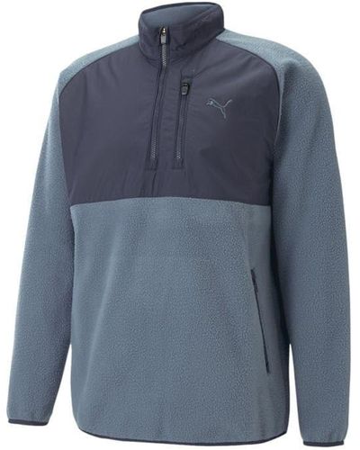 PUMA Sherpa Quarter Zip - Blue