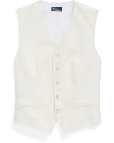 Polo Ralph Lauren Polo Pauline Vest Waistcoat - White