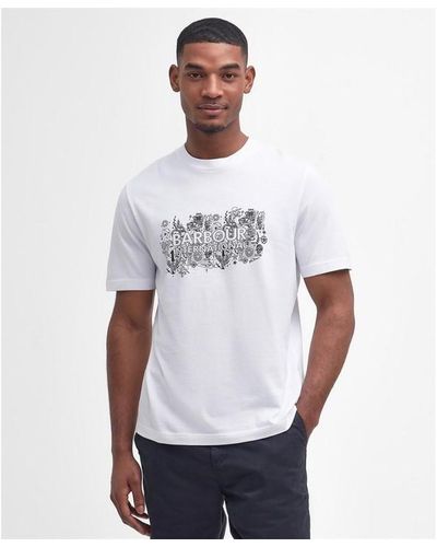 Barbour Ridley Graphic T-shirt - White