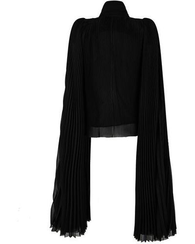 Balenciaga Bal Scarf Blouse Ld41 - Black
