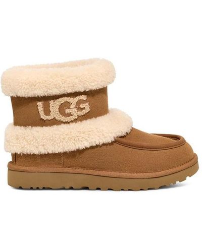 UGG Ultra Mini Fluff Boots - Natural