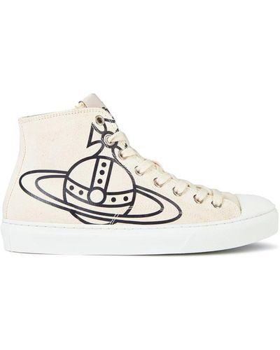 Vivienne Westwood Plimsoll High Top Trainers - White