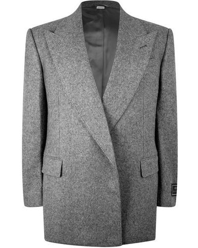 Gucci Wool And Cashmere-blend Felt Suit Jacket - Grey