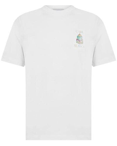 Casablancabrand Casa Objects T-shirt Sn44 - White