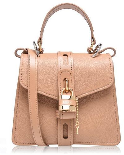 Chloé Aby Small Satchel Bag - Pink