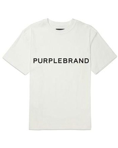 Purple Brand Pur. Back Print Logo Sn44 - White
