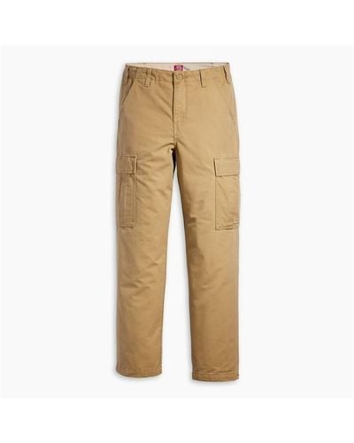 Levi's Straight Meteorite Cargo Trousers - Natural