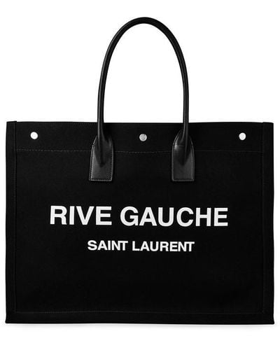 Saint Laurent Saint Gauche Tote Sn44 - Black