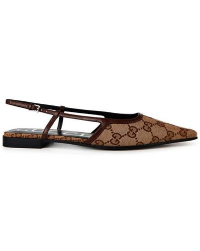 Gucci suede ballet clearance flat with web bow