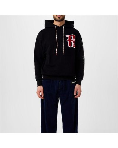 Aries Nothing Matters Embroidered Hoody - Black