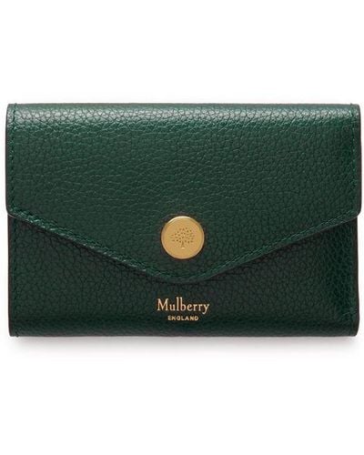 Mulberry Folded Multi-card Wallet - Green