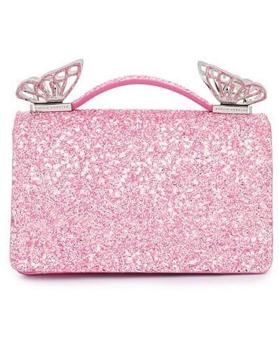Sophia Webster Mariposa Glitter Bag - Pink