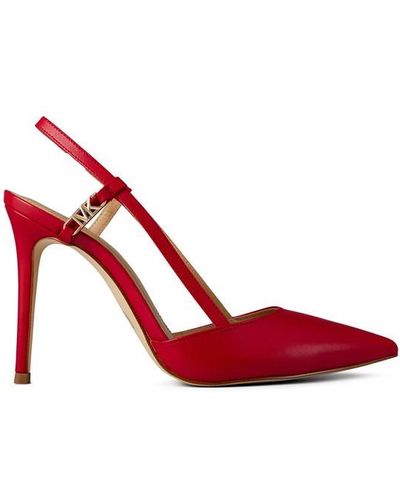 MICHAEL Michael Kors Veronica Slingback Heels - Red