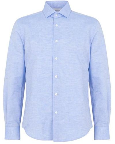 Richard James Aldwych Tailored Fit Shirt - Blue