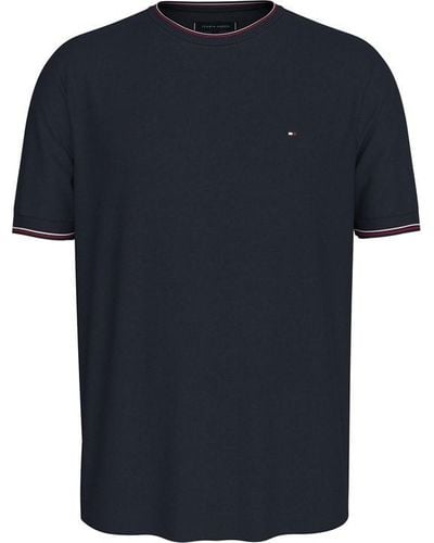 Tommy Hilfiger Tommy Tipped Collr T Sn43 - Blue
