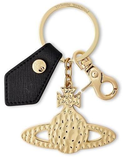 Vivienne Westwood Hammered Orb Key Ring - Metallic