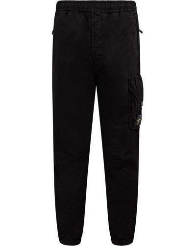 Stone Island Cargo Trousers - Black