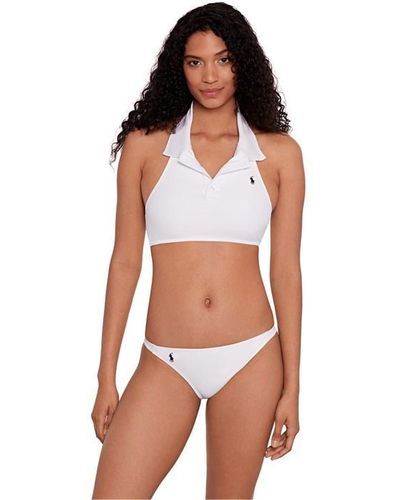 Ralph Lauren Mesh Hipster Bikini Bottoms - White