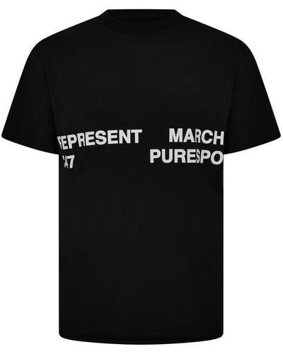 REPRESENT 247 247 X Puresport X Marchon Performance T-shirt - Black
