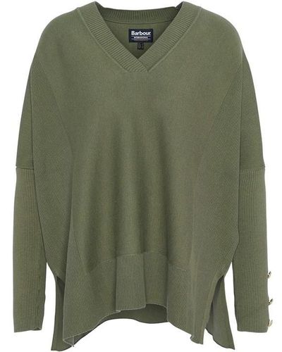 Barbour Rouse Knitted Jumper - Green