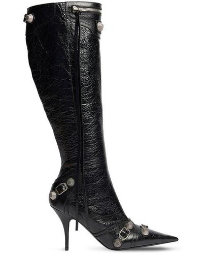 Balenciaga Cagole 90mm Boots - Black