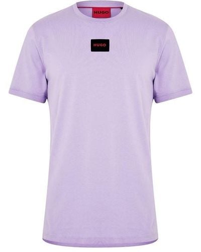 HUGO Boss Diragolino T Shirt - Purple