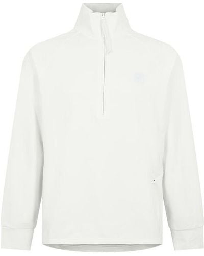 CP COMPANY METROPOLIS Half Quarter Zip Sweatshirt - White