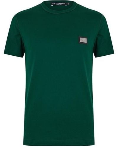 Dolce & Gabbana Plate T Shirt - Green