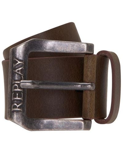 Replay Leather Belt - Brown