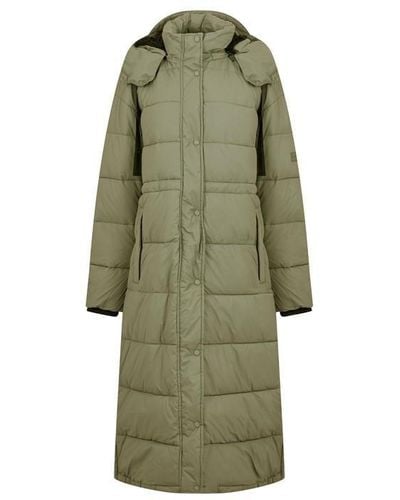 HUNTER Intrepid Insulated Long Puffer Coat - Green