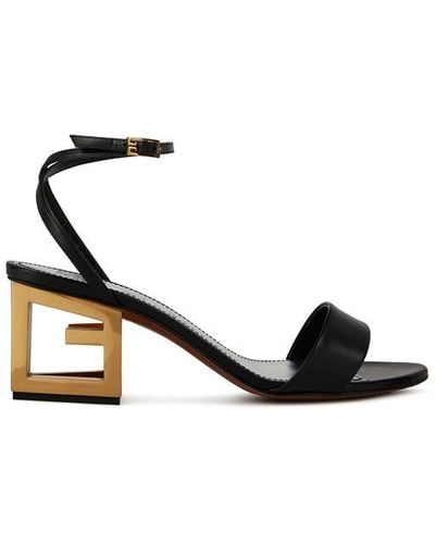 Givenchy Triangle Block Sandals - Black
