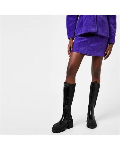 Ganni Corduroy Skirt - Purple