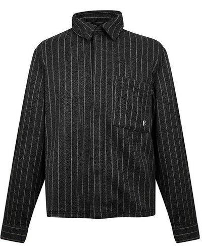 Represent Pinstripe Tailored Shirt - Black